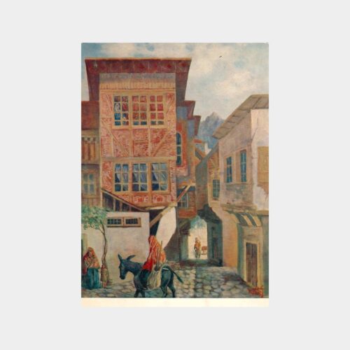 Sivrihisar Eski Evler Ressam Tablosu Kartpostal