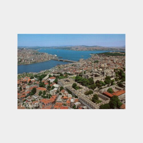 Süleymaniye Camii ve Galata Köprüsü Kartpostal