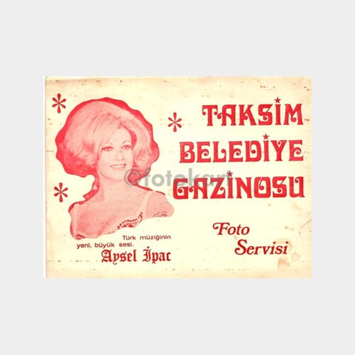 Taksim Belediye Gazinosu Aysel İpar Fotoğraf Kabı