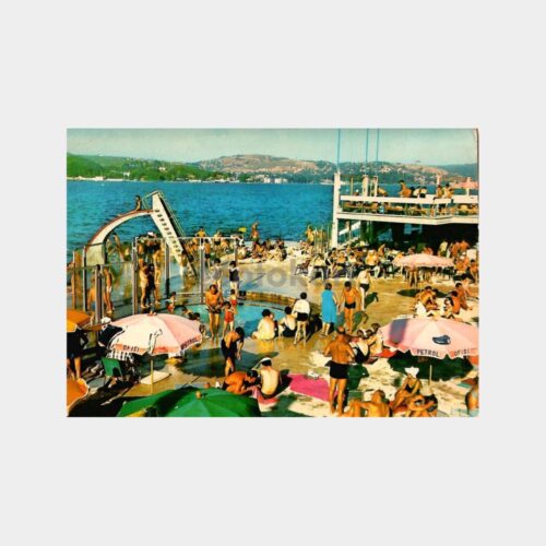 Tarabya Plajı ve Boğaziçi Kartpostal