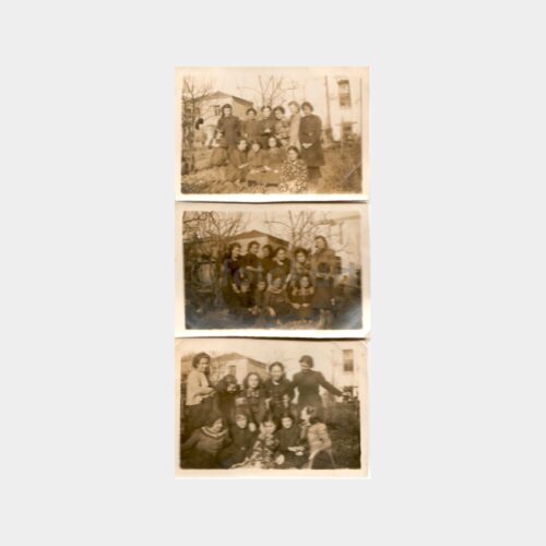 Tarihi Ev ve Kadınlar Görünüş 3 Adet Fotoğraf