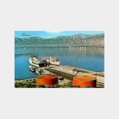 Tatvan İskelesi Vapurlar Görünüş Kartpostal