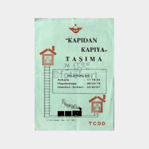 TCDD Trenle Kapıdan Kapıya Taşıma Broşürü