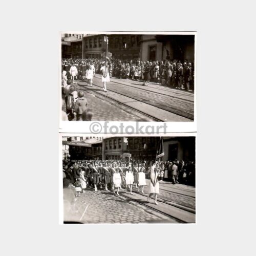 1948 Tören Yürüyüşü 2 Adet Fotoğraf