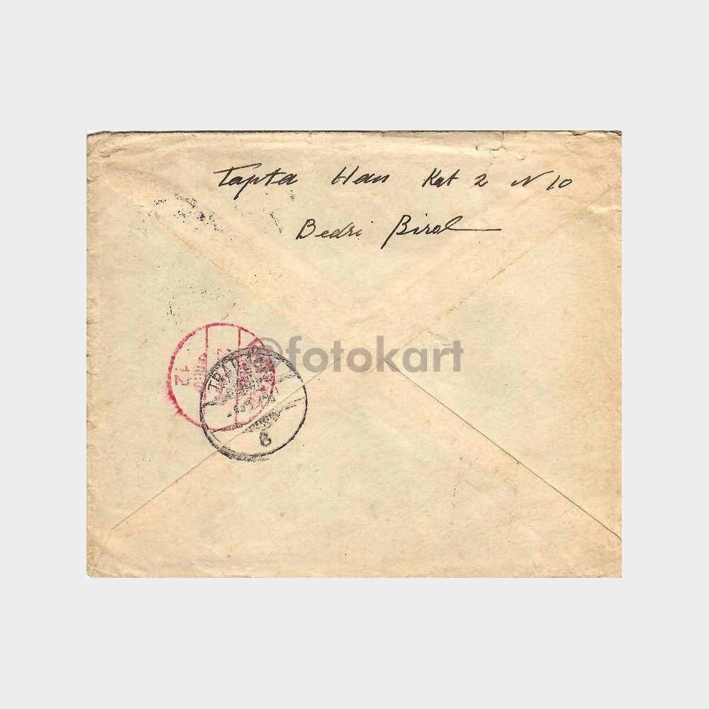 1941 Trabzon Maraş Cad. Varışlı Adresli Zarf - Görsel 2
