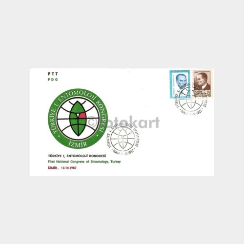 1987 Türkiye I. Entomoloji Kongresi FDC - İlk Gün Zarfı