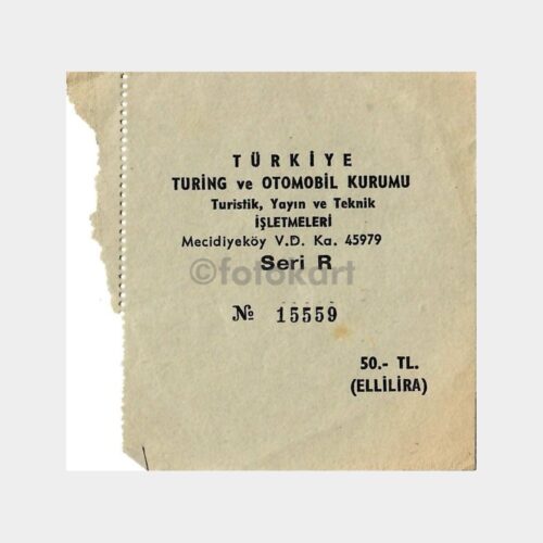 Türkiye Turing ve Otomobil Kurumu Bileti