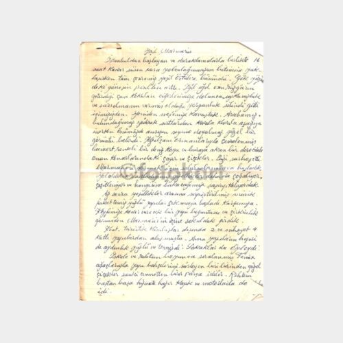 1981 Yeşil Marmaris Serbest Yazı