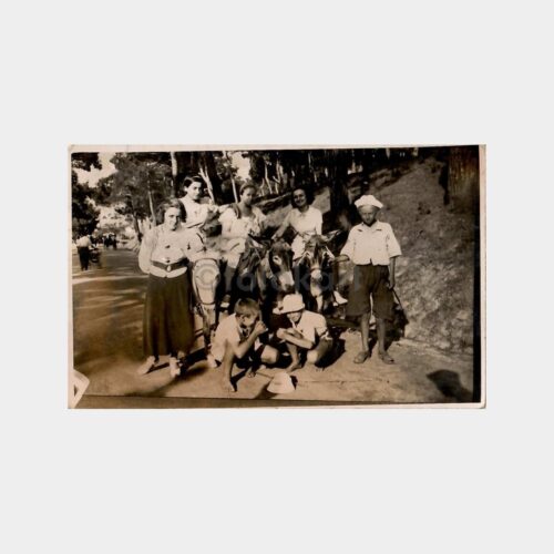 1936 Adalar Eşekli Gezi Hatırası Fotoğraf
