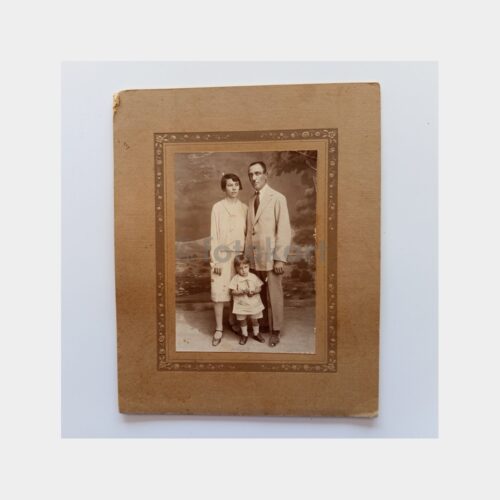 1929 Aile Görünüş -Arka Plan- Stüdyo Fotoğraf