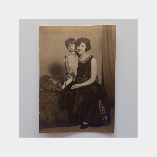 1929 Anne ve Çocuk Stüdyo Fotoğraf