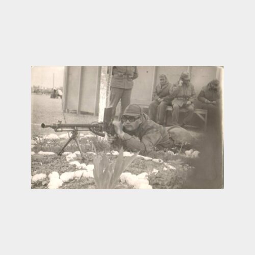 Askeri Tüfek Nişan Alırken Görünüş Fotoğraf