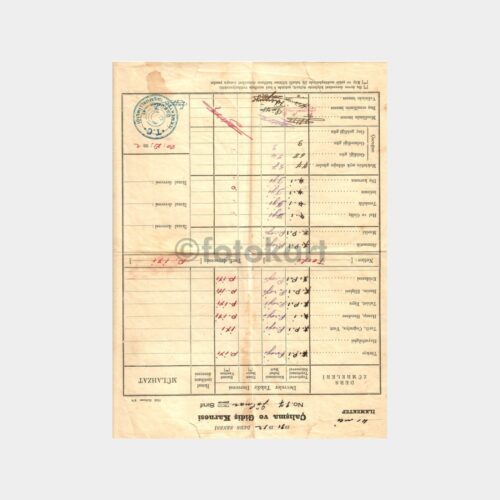 1931-1932 Beşiktaş 41. İlk Mektep Karnesi