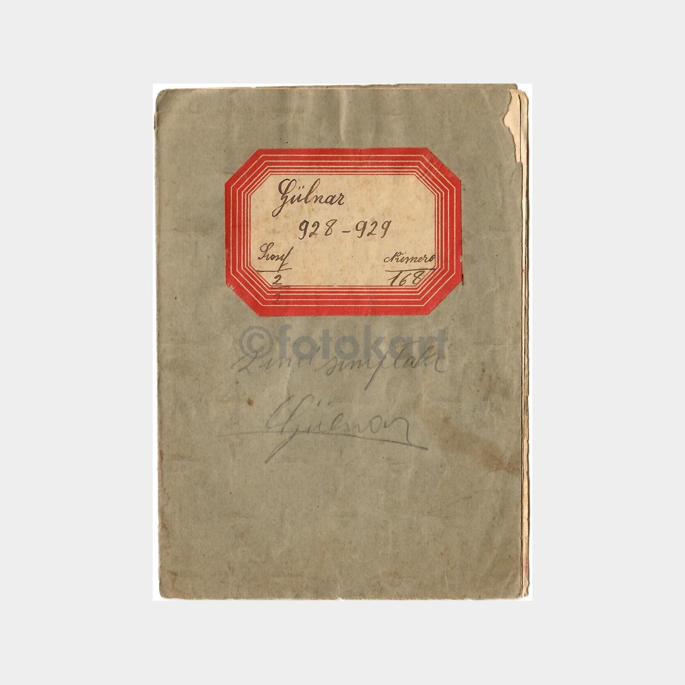 1928-1929 Beşiktaş 41. Kız Mektebi Karnesi