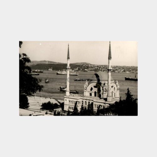 Boğaziçi ve Dolmabahçe Camii Görünüş Fotokart