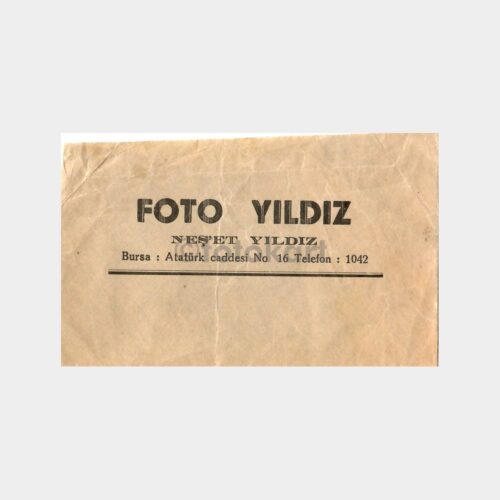 Bursa Foto Yıldız Baskılı Zarf