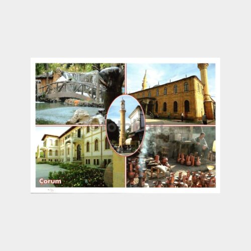 Çorum Şehirden Görünüşler Kartpostal