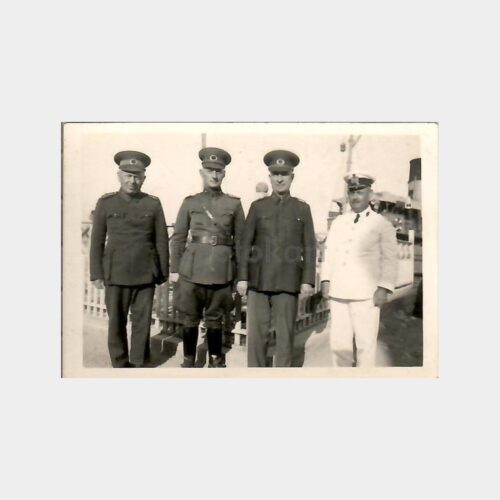 1936 Darıca İskelede Subaylar Fotoğraf