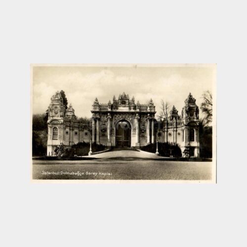 1930 Dolmabahçe Saray Kapısı Görünüş Kartpostal
