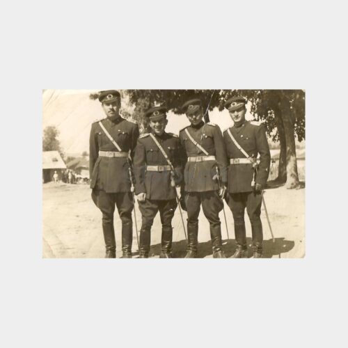Dört Subay Törende Görünüş Fotoğraf