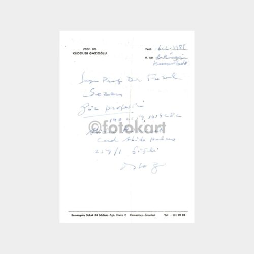 1982 Dr. Kuddusi Gazioğlu - Doktor Reçetesi