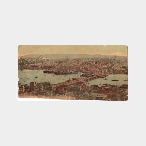 1900 Galata Köprüsü -Parça Kesik- Kartpostal