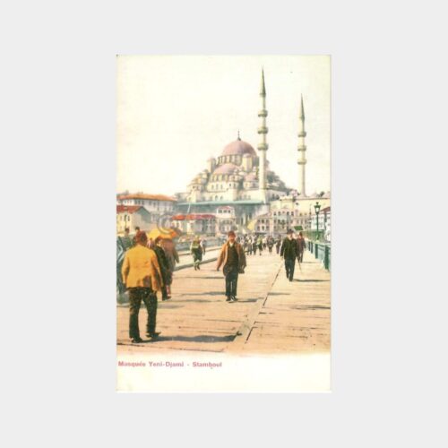 Galata Köprüsü 1900'lü Yıllar Görünüş Yeni Baskı Kart