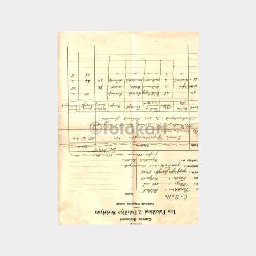 1944 Guraba Hastanesi Seririyatı Müşahede Yaprak