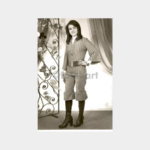 1976 Güzel Genç Kız Stüdyo Fotoğraf