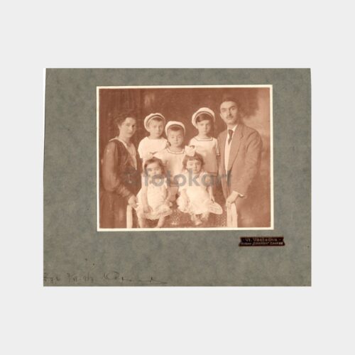 1917 Hırvatistan Zagreb Aile Büyük Boy Fotoğraf