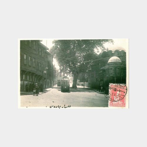 İstanbul Alemdar Caddesi Tramvay Reprodüksiyon Kartpostal