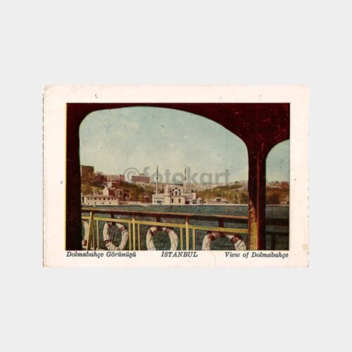 İstanbul Dolmabahçe Vapurdan Görünüm Kartpostal