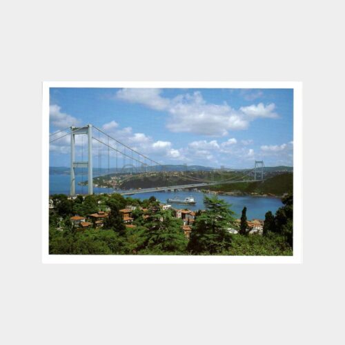 İstanbul Fatih Sultan Mehmet Köprüsü Kartpostal