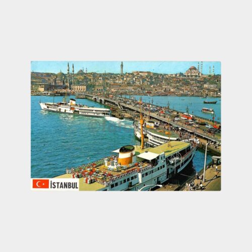 İstanbul Galata Köprüsü Kartpostal