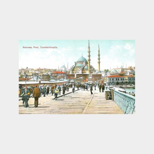 İstanbul Galata Köprüsü Reprodüksiyon Kart