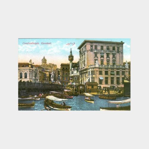 İstanbul Karaköy Galata Köprüsü Reprodüksiyon Kart