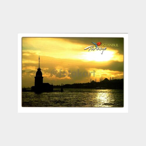 İstanbul Kız Kulesi Gün Batımı Kartpostal