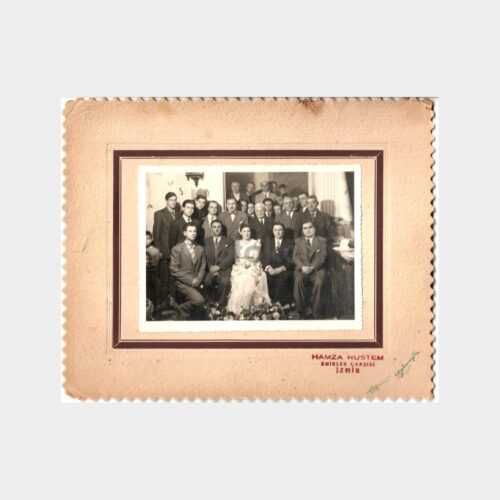 1948 İzmir Foto Hamza Rüstem Özel Kartonlu Fotoğraf
