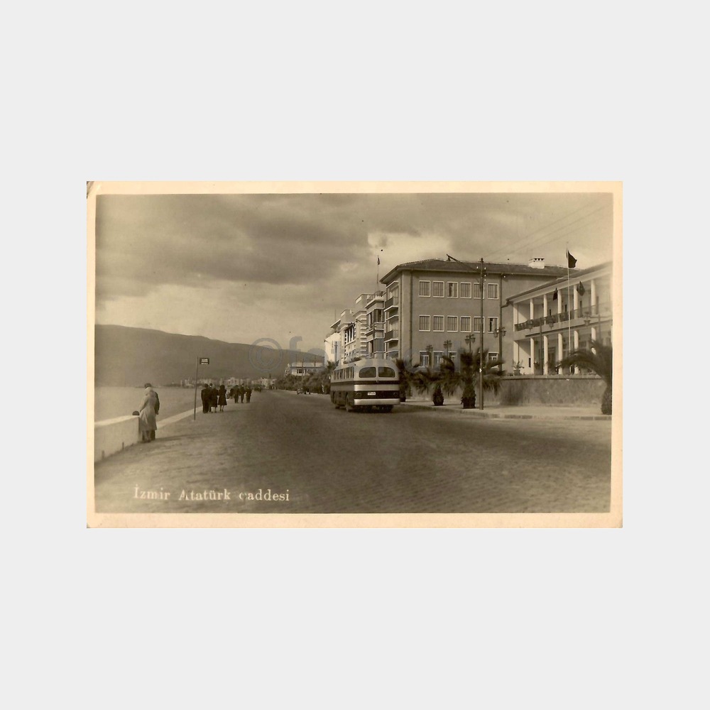 İzmir Kordon Atatürk Caddesi Görünüş Fotokart