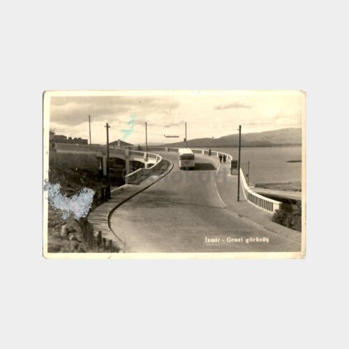 1954 İzmir Varyant Otobüs Görünüş Fotokart
