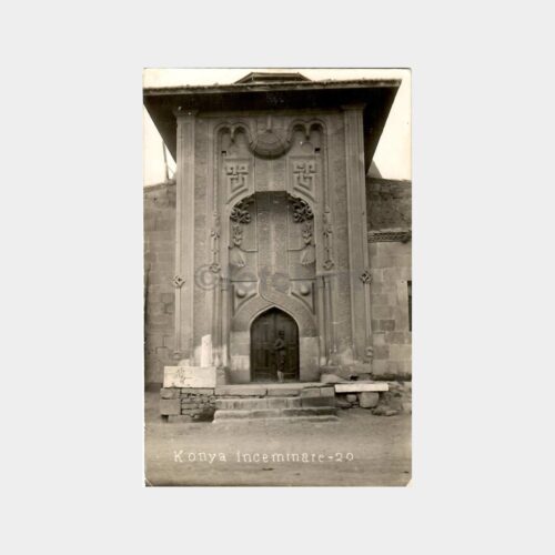 1940 Konya İnce Minare Görünüş Kartpostal