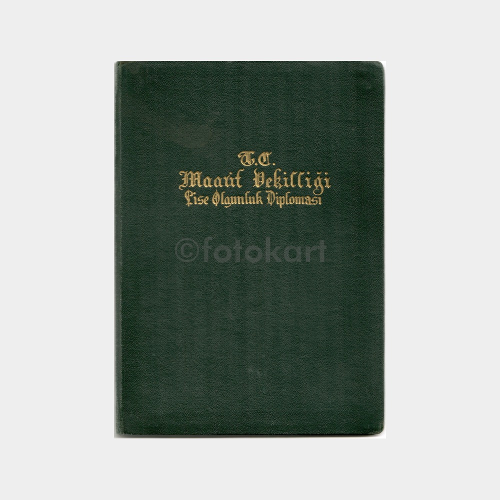 1954 Konya Lisesi Diploması - Görsel 3