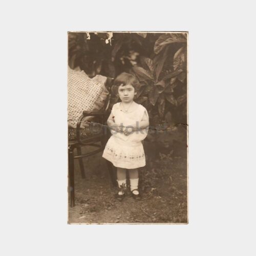 Küçük Çocuk Bahçede Fotoğraf