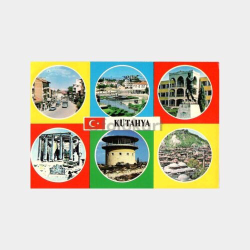 Kütahya Şehirden 6 Değişik Görünüş Kartpostal
