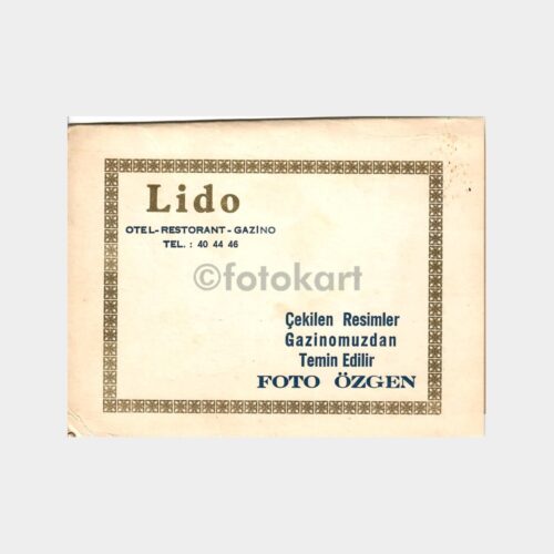 1960 Lido Gazinosu Yemek Kültürü Fotoğraf