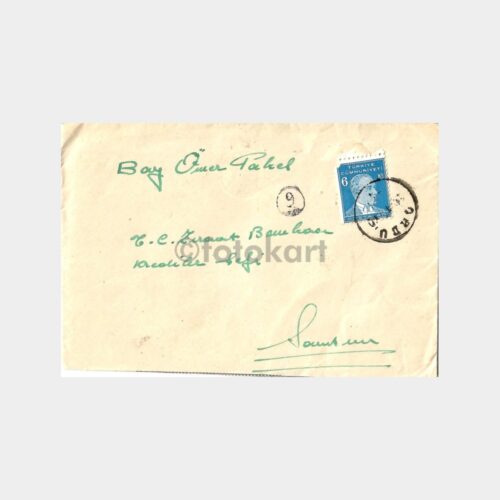 1940 Ordu Posta Damgalı Zarf ve Mektup