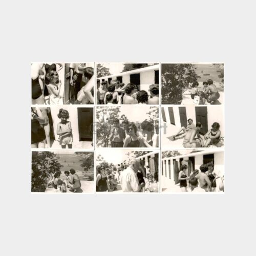 1954 Plaj ve Kadın Konulu 19 Adet Fotoğraf