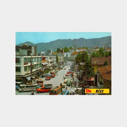 Rize Şehirden Bir Görünüş Kartpostal