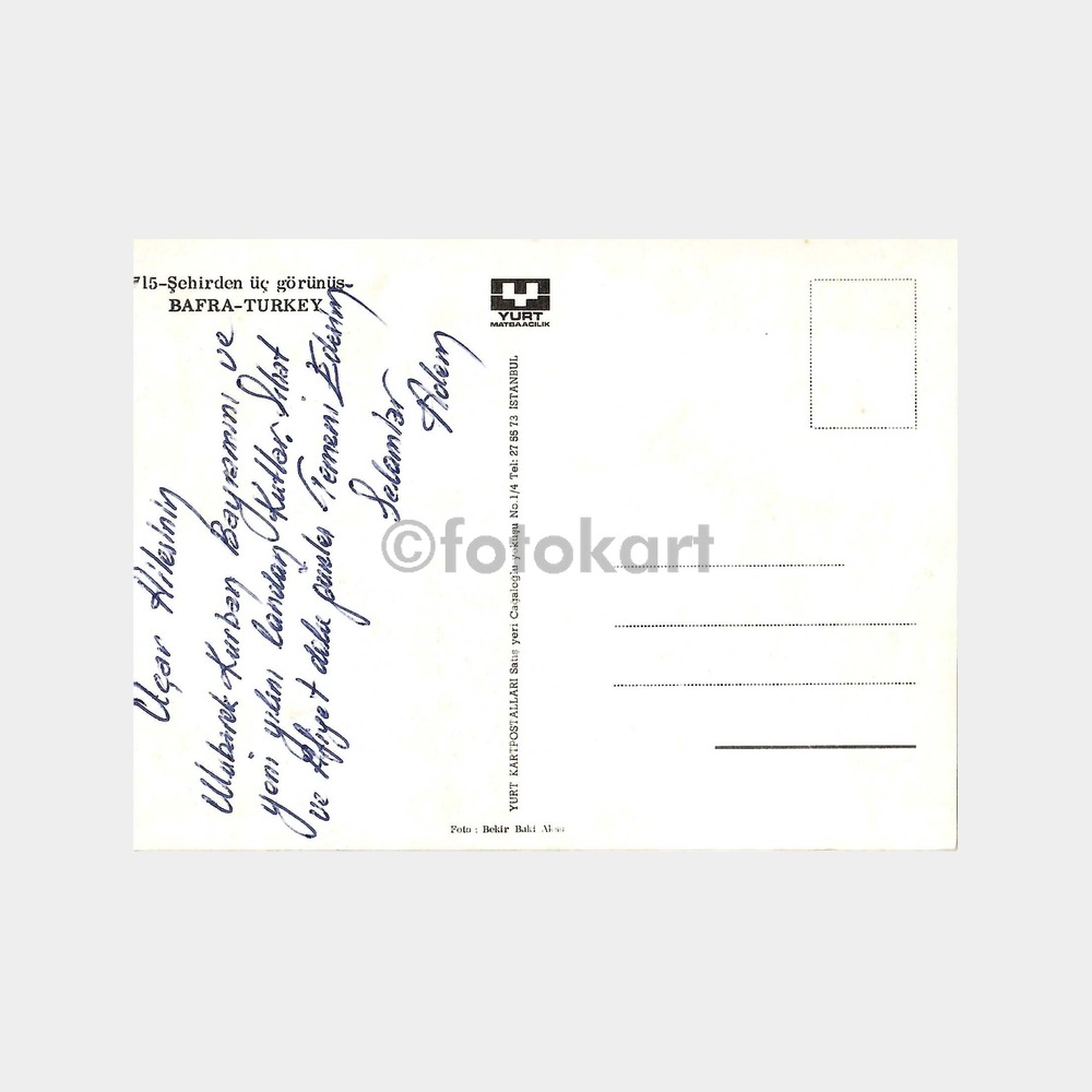 Samsun Bafra 3 Görünüş Kartpostal - Görsel 2