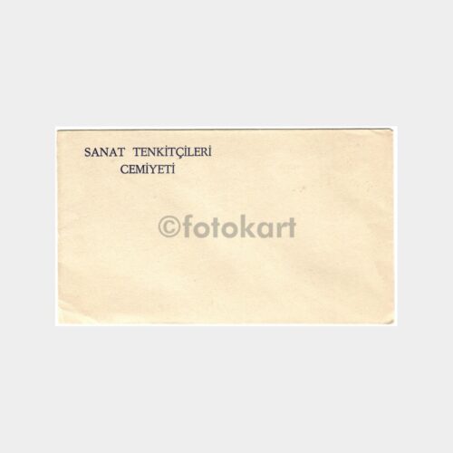 Sanat Tenkitçileri Cemiyeti Antetli Boş Zarf
